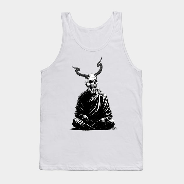 Devil Monk Skull Tank Top by Trip Tank